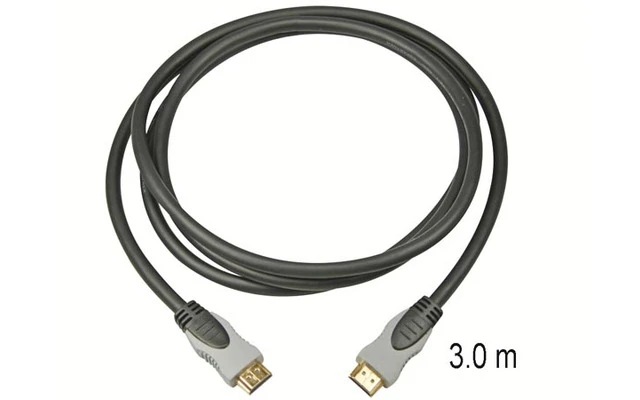 HDMI Macho 19P a HDMI Macho 19P - 3 Metros - Dorado