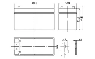 BATERÍA DE PLOMO-ÁCIDO 12V-1.3Ah