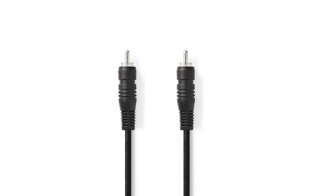 Cable de Audio Digital - RCA Macho - RCA Macho - 1,0 m - Negro - Nedis CAGP24170BK10
