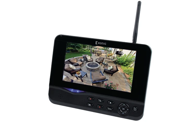 Sistema de cámara digital inalámbrica de 2,4 GHz con monitor de 7” - König SAS-TRANS60