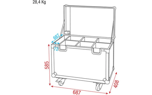 DAP Audio Case Eventspot 1800 Q4