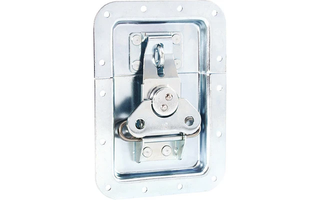 Adam Hall Hardware 17256 - Cierre de Mariposa grande sin paso Perfil Profundidad 14 mm con Paso 
