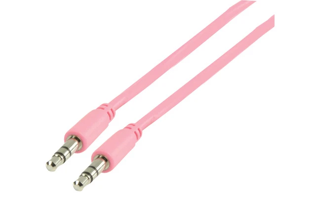 Cable rosa de audio estéreo 3.5mm de 1.00 m