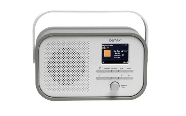 DAB-40GREY - RADIO DAB+/FM RADIO CON SOPORTE PARA PRESENTACIÓN DAB - COLOR GRIS