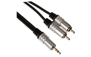 Conector estéreo macho de 3.5 mm a 2 x conector RCA audio macho - estándar - 1.5m