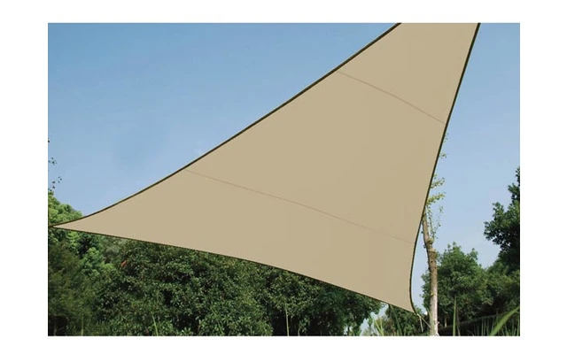 Vela de sombra permeable - Triangular - 3.6 x 3.6m x 3.6m - color: Beige