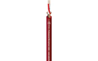 Adam Hall Cables 7114 RED Cable de Micro 2 x 0,31 mm² rojo 100 metros