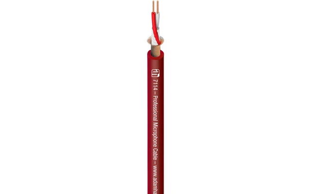 Adam Hall Cables 7114 RED Cable de Micro 2 x 0,31 mm² rojo 100 metros