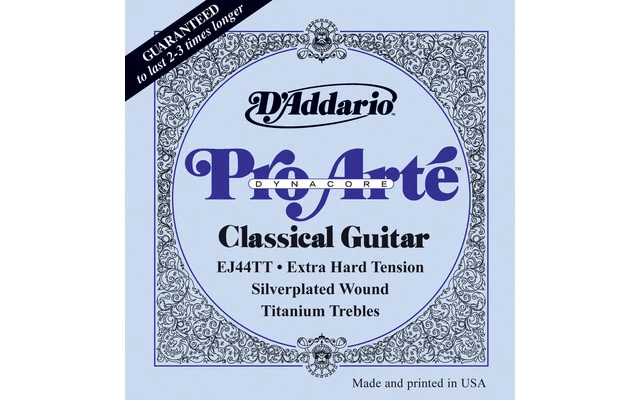 DAddario EJ44TT ProArte Dynacore, Titanium Trebles, Extra-Hard T