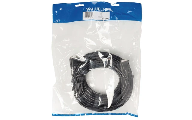Cable VGA macho - VGA macho de 15,00 m en color negro