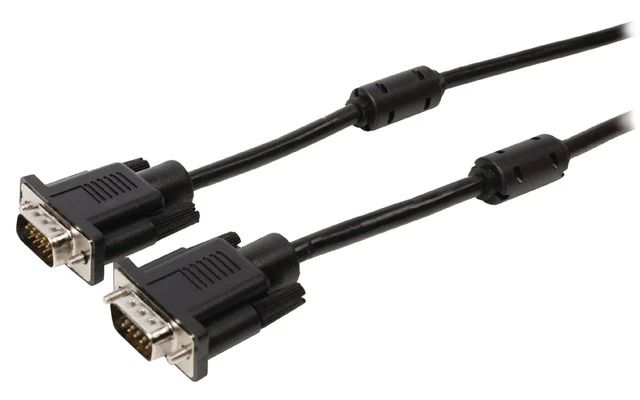 Cable VGA macho - VGA macho de 15,00 m en color negro