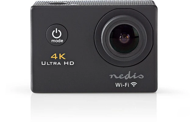 Cámara de Acción - Ultra HD 4K - Wi-Fi - Carcasa Resistente al Agua - Nedis ACAM40BK