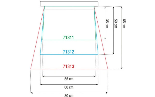 Showtec Separate sleeve for RainCover Ø 60cm - 50cm