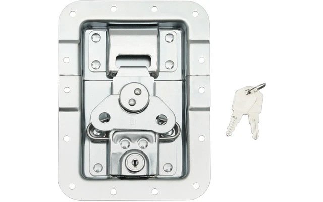 Adam Hall Hardware 172511 L - Cierre de Mariposa grande con Llave Profundidad 14 mm