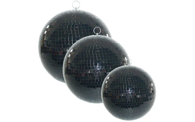 Imagenes de Ibiza Light MB012BL - Bola de espejos Negra 12"