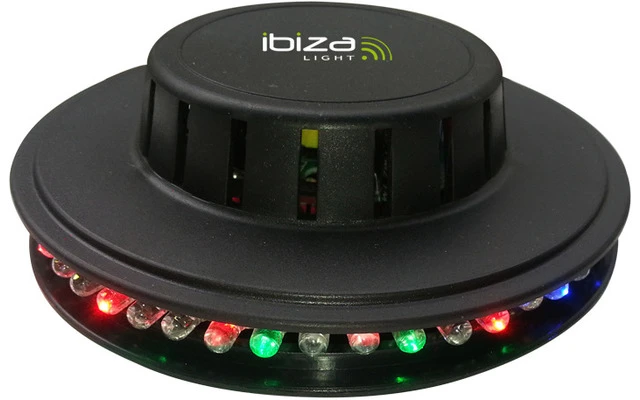Efecto LED UFO Negro 48 LEDs RVB 10mm
