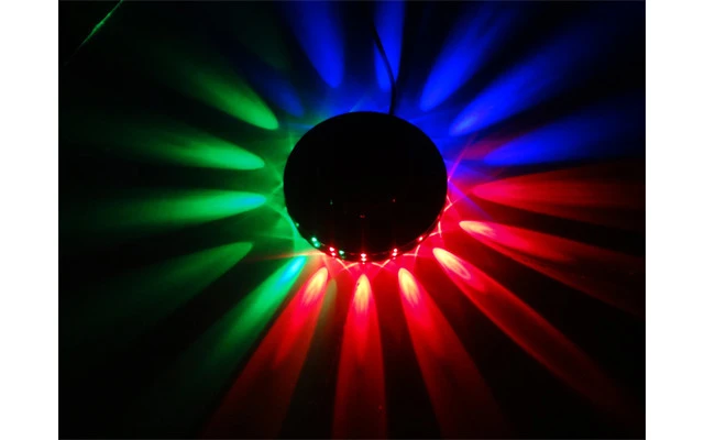 Efecto LED UFO Negro 48 LEDs RVB 10mm