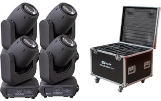 Mark 4x MOVILIGHT BEAM 150 + Flightcase