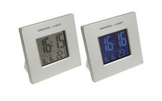 Reloj de Diseño Digital con Alarma - Fecha - Temperatura
