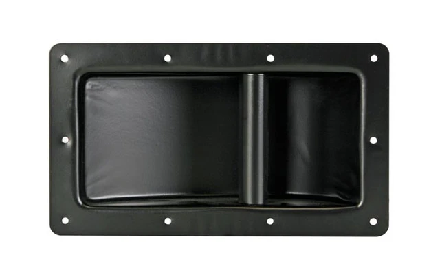 Asa robusta para caja acústica, metal negro, 280 x 160mm