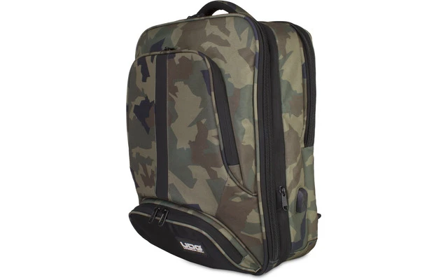 UDG Ultimate BackPack Slim Negro Camuflaje / Interior Naranja