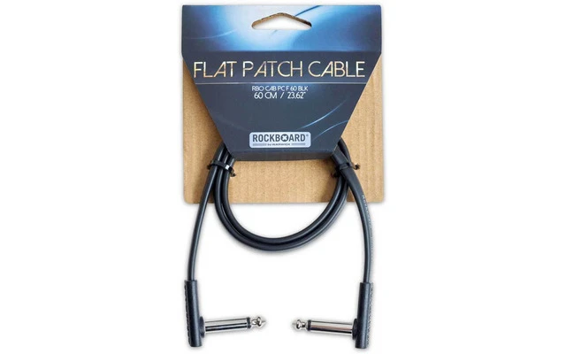 RockBoard Flat Patch Cable Black 60 Cm