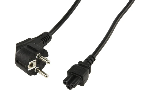 Cable de alimentación con toma schuko en ángulo recto - IEC320 C5 1.80 m