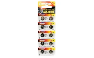PILA DE BOTÓN PARA RELOJ ALCALINA LR44 1.5V-125mAh (10 uds./bli