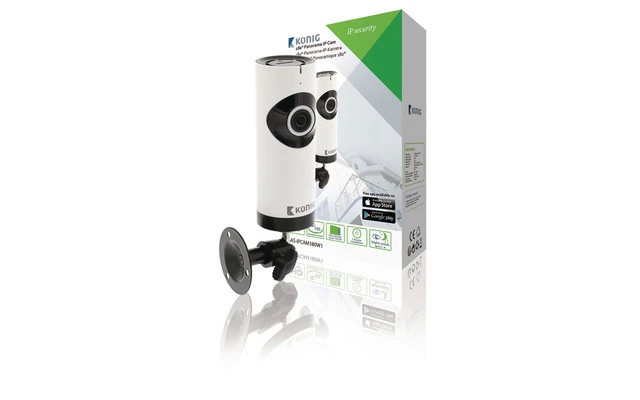 Cámara IP HD1280x720 Panorama Blanco - König SAS-IPCAM180W1