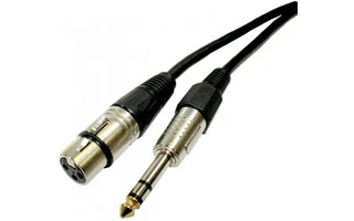 Cable Jack 6.3mm Macho a XLR Hembra - 0.5 metros