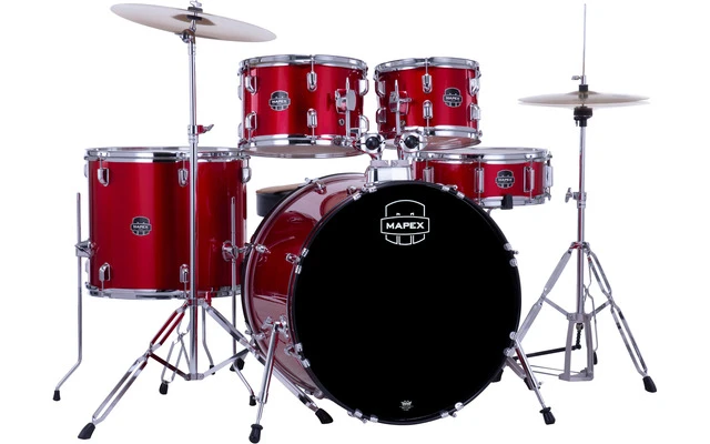 Mapex CM5294FTCIR Drum Set Comet Rock Red + Cymbals