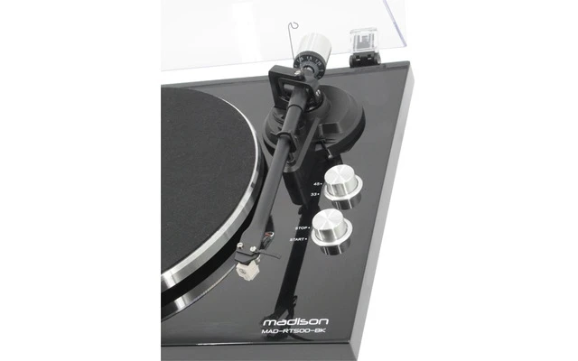 Madison RT 500 BK - Giradiscos de tracción por correa con encoder USB , Bluetooth
