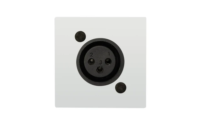 Audac CP 45 XLFSW Placa de conexión con XLR hembra bianco sin soldaduras
