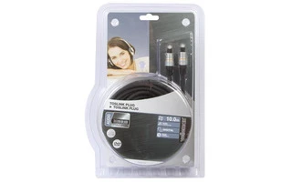 CONECTOR TOSLINK MACHO A CONECTOR TOSLINK MACHO / PROFESIONAL / 10.0m