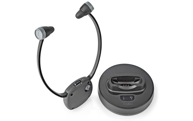 Auriculares TV inalámbricos - RF - Intrauditivo - Máximo tiempo de batería: 7 hrs - 25 m - Audio