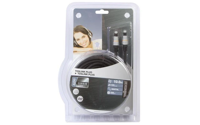 CONECTOR TOSLINK MACHO A CONECTOR TOSLINK MACHO / PROFESIONAL / 10.0m
