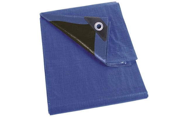 LONA - AZUL/NEGRA - SUPER RESISTENTE - 5 x 8 m