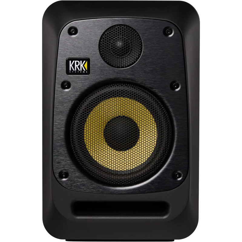 KRK V6 Series Five, monitor de estudio activo de 6,5 pulgadas con woofer amarillo de Kevlar