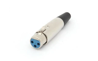 Conector XLR Hembra - 3 Contactos - Niquelado