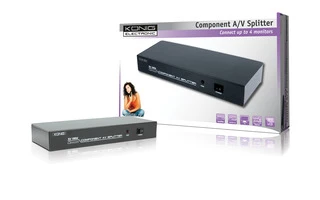 Divisor de componentes audio/vídeo de 4 puertos