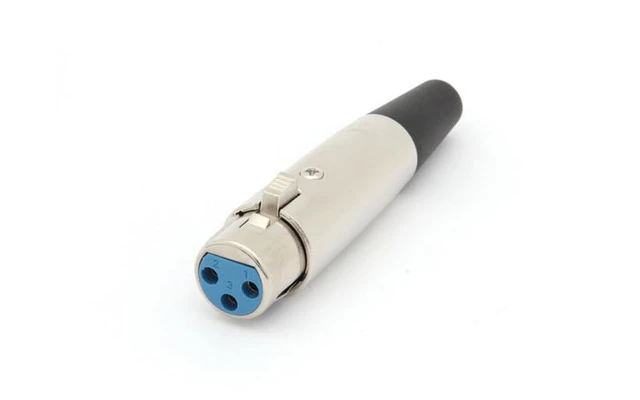 Conector XLR Hembra - 3 Contactos - Niquelado