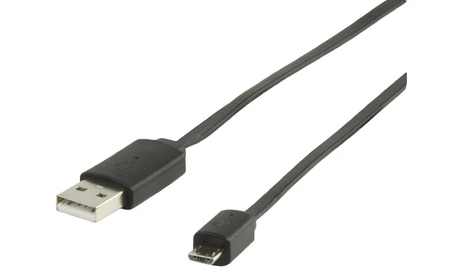 Cable adaptador USB 2.0 A macho - micro B macho 1,00 m negro