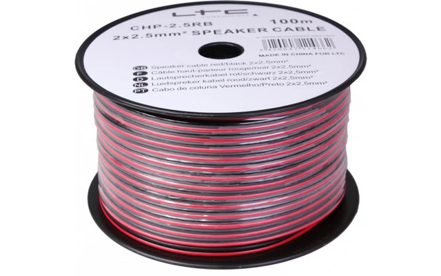 LTC Audio CHP4RB - Bobina de cable de altavoz - 2 x 4 mm2