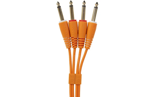 UDG Ultimate Audio Cable Set 6,3 Jack - 6,3 Jack Orange Straight
