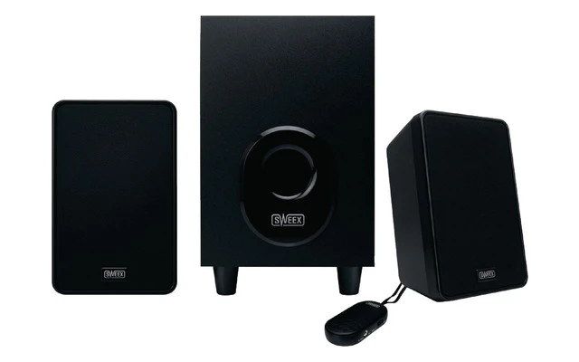 Speaker 2.1 Wired 3.5 mm 11 W Black - Sweex SP024