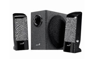 Genius SW-J2.1 500 - Altavoces 2.1 con subwoofer - 12W