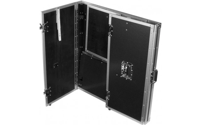 UDG U92049SL mesa para DJ de alumnio, totalmente plegable y con ruedas de transporte