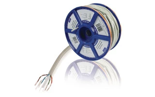 Cable de red UTP CAT6 sólido, bobina de 100 m en color gris