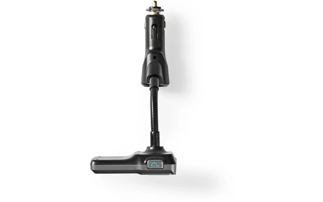 Transmisor FM para Coche - Bluetooth ® - Potenciación de graves - Ranura para Tarjeta MicroSD - 