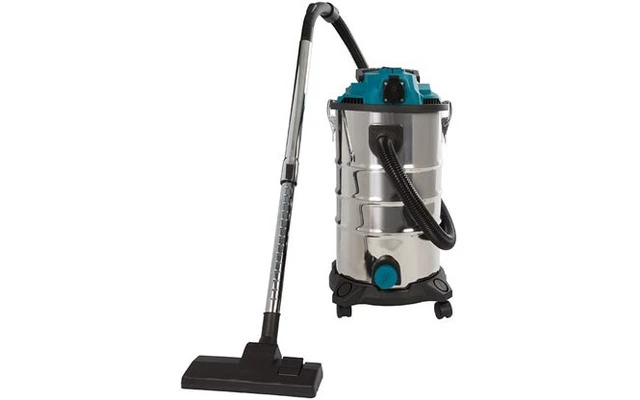 ASPIRADORA EN SECO Y HÚMEDO - 1200 W - 30 L - DEPÓSITO DE ACERO INOXIDABLE